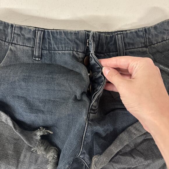 NEW NWT One Teaspoon Free People Sz 26/2 Shorts Fox Black Gray Sailors - Picture 3 of 7